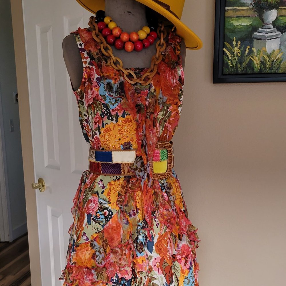 Silk Sundance P4 colorful summer dress